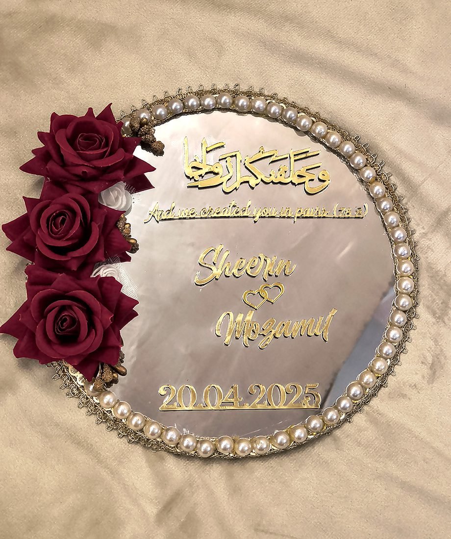 Personalised Nikah Mirror - Image 4