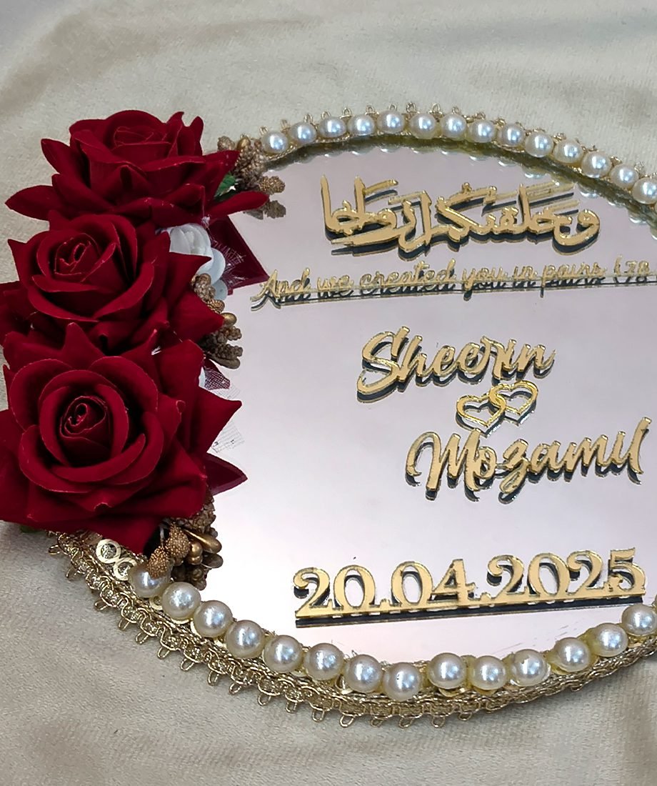 Personalised Nikah Mirror - Image 2