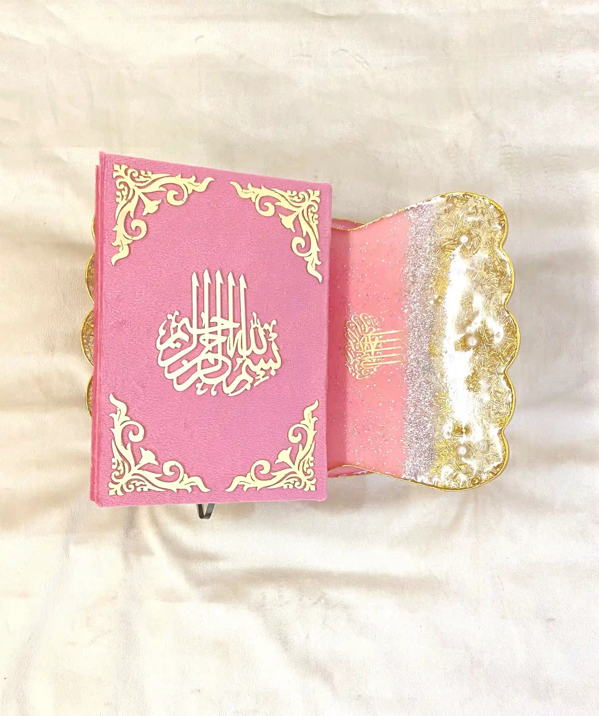 Designer Quran Box Hamper – Islamic Bridal Gift Set (Pink) - Image 7