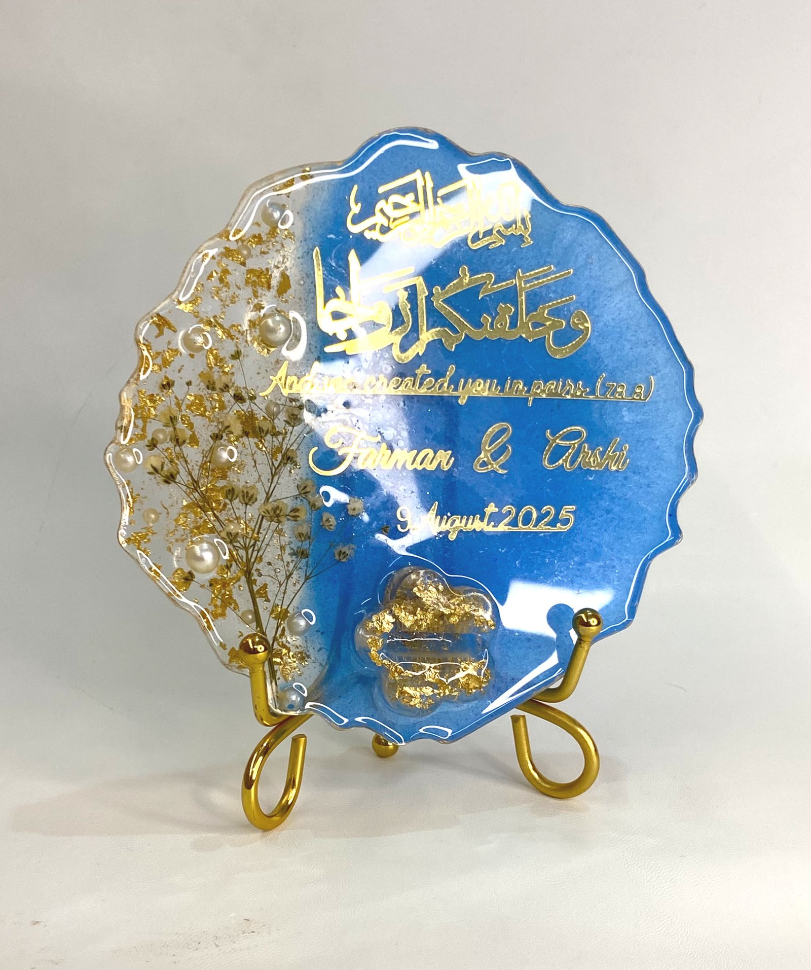 Resin Ring Platter | Elegant Wedding & Engagement Ring Holder - Image 5