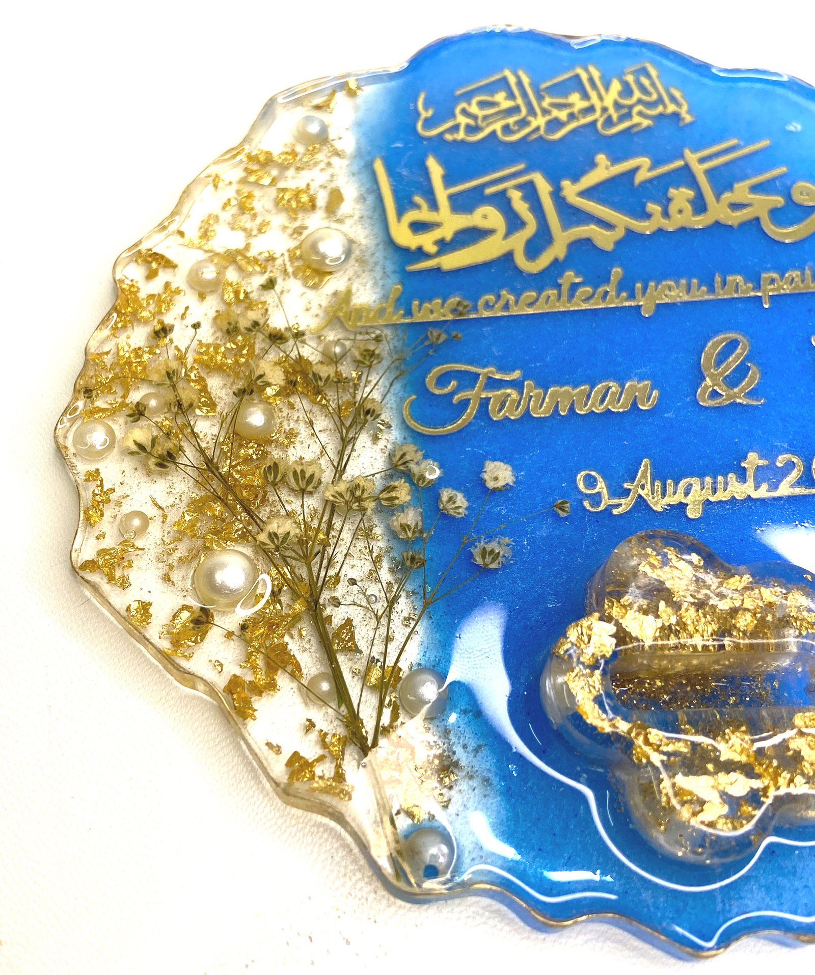 Resin Ring Platter | Elegant Wedding & Engagement Ring Holder - Image 3