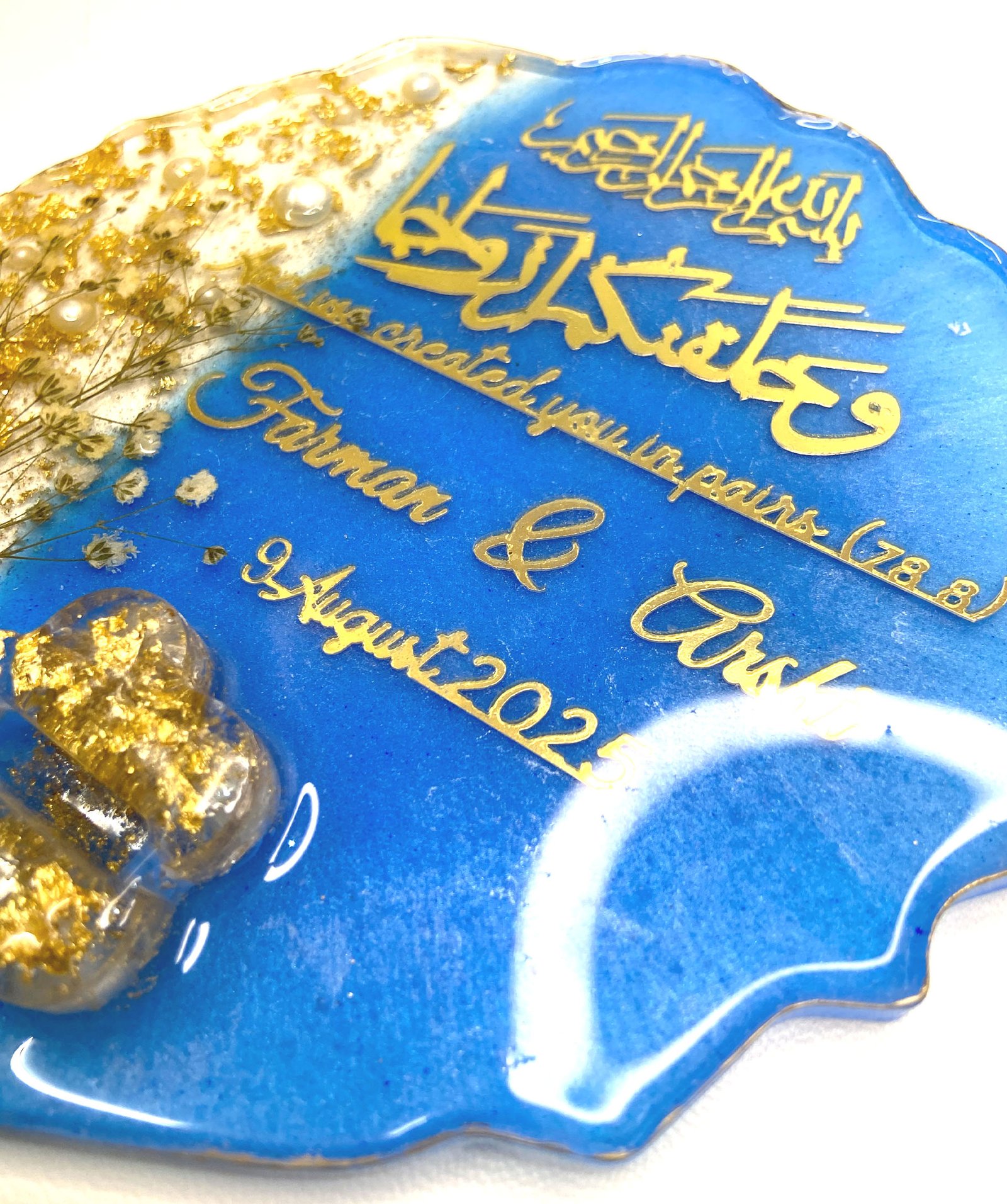 Resin Ring Platter | Elegant Wedding & Engagement Ring Holder - Image 2